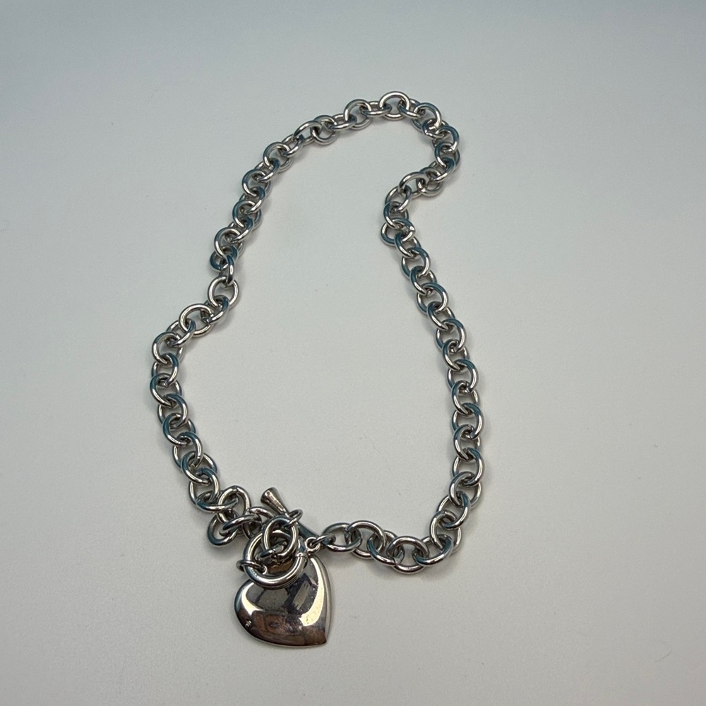 Silver Heart Charm Bracelet